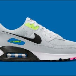 Nike Air Max in White, Black, and Neon Accents